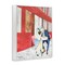 Stupell Industries Kiss At Parisian Cafe Framed Giclee, design by Hillary Holt